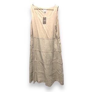 J.Jill Tiered Linen Dress w/Pockets